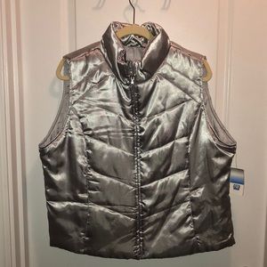 St Johns Bay SJB Active Silver Puffer vest XL